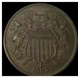 1865 Bronze Two-Cent Piece UNCIRCULATED