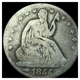 1855-O Arrows Seated Liberty Half Dollar NICELY