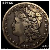 1889-CC Morgan Silver Dollar NEARLY UNCIRCULATED