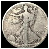 1921-S Silver Walking Liberty Half Dollar  LIGHTL