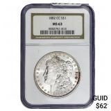 1882-CC Morgan Silver Dollar NGC MS63