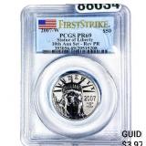 2007-W $50 Statue of Liberty 1/2oz PCGS PR69