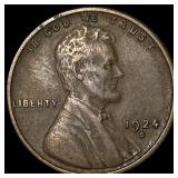 1924-S Lincoln Wheat Cent NEARLY UNCIRCULATED NEA