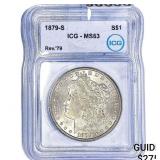 1879-S Morgan Silver Dollar ICG MS63