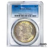 1880 Morgan Silver Dollar PCGS MS63