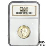 1938-S Washington Silver Quarter NGC MS65