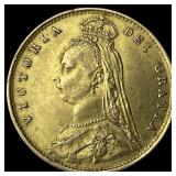 1887 Gold Sovereign Victoria Jubilee Head UNCIRCUL
