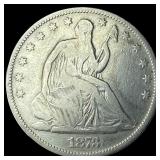 1873 Seated Liberty Half Dollar LIGHTLY CIRCULATED