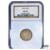 1912-S Liberty Victory Nickel NGC VG10