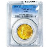 1908-D $10 Gold Eagle PCGS AU58 Motto