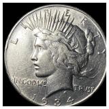 1934-S Peace Silver Dollar CHOICE AU
