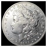1901-S Silver Morgan Dollar ABOUT  UNCIRCULATED