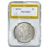 1878-S Morgan Silver Dollar PGA MS63