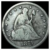 1875-CC Silver Twenty Cents LIGHTLY CIRCULATED