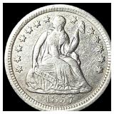 1857-O Silver Seated Liberty Half Dime  CLOSELY U