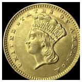 1874 Gold $1 Indian Head UNCIRCULATED