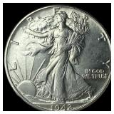 1942 Silver Half Dollar Walking Liberty UNCIRCULAT