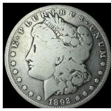 1892 Silver Morgan Dollar LIGHTLY CIRCULATED