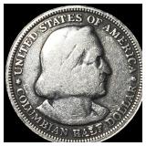 1892 Silver Columbian Expo Half Dollar NEARLY  UN