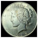 1925-S Silver Peace Dollar CLOSELY UNCIRCULATED