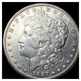 1887-S Silver Morgan Dollar CHOICE AU CHOICE AU