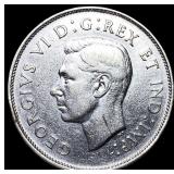 1940 Canada Silver 50 Cents GEM BU GEM BU