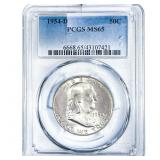 1954-D Franklin Half Dollar PCGS MS65