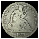 1877-CC Silver Half Dollar NICELY CIRCULATED
