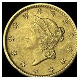 1853 Gold $1 Type 1 CHOICE AU