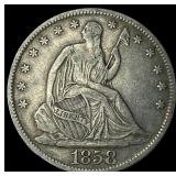 1858-O Silver Half Dollar NEARLY UNCIRCULATED