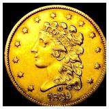 1839-O $2.50 Gold Quarter Eagle NEARLY UNCIRCULATE