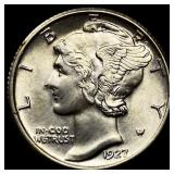 1927-S Mercury Dime CHOICE BU FSB