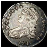 1817 Capped Bust Half Dollar NEARLY UNCIRCULATED