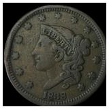 1838 Coronet Head Large Cent NEARLY UNCIRCULATED