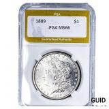 1889 Morgan Silver Dollar PGA MS66