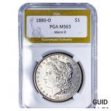 1880-O Morgan Silver Dollar PGA MS63 Micro O