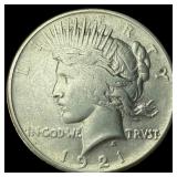 1921 Silver Peace Dollar CLOSELY UNCIRCULATED