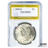 1899-O Morgan Silver Dollar PGA MS64+