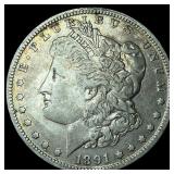 1891-O Silver Morgan Dollar NEARLY UNCIRCULATED