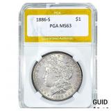 1886-S Morgan Silver Dollar PGA MS63