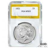 1885-S Morgan Silver Dollar PGA MS63