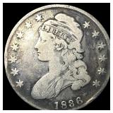 1836 Capped Bust Half Dollar NICELY CIRCULATED N