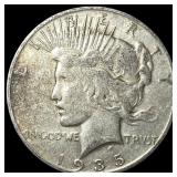 1935-S Silver Peace Dollar LIGHTLY CIRCULATED LIG