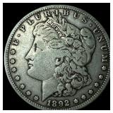 1892-S Silver Morgan Dollar NEARLY UNCIRCULATED