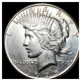 1925-S Silver Peace Dollar CLOSELY UNCIRCULATED