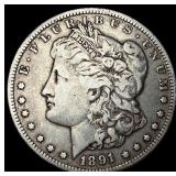 1891-O Silver Morgan Dollar NEARLY UNCIRCULATED