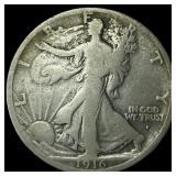 1916 Walking Liberty Half Dollar LIGHTLY CIRCULATE
