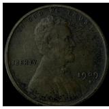 1909-S Lincoln Wheat Cent CLOSELY UNCIRCULATED