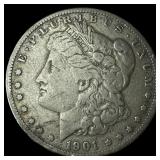 1901-S Silver Morgan Dollar LIGHTLY CIRCULATED