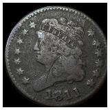 1811 Classic Head Half Cent NICELY CIRCULATED NIC